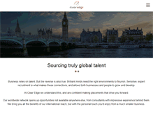 Tablet Screenshot of clearedgeconsulting.co.uk